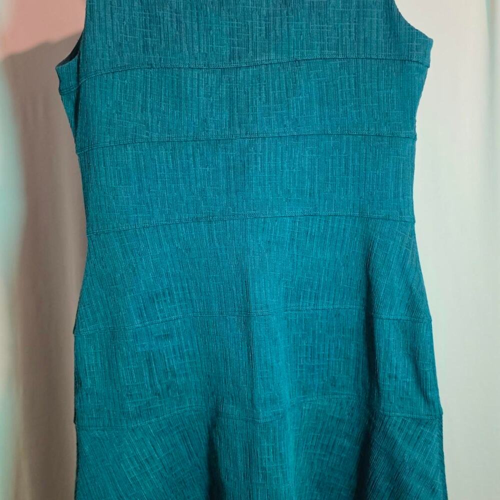 Enfocus studio teal jumpsuit with